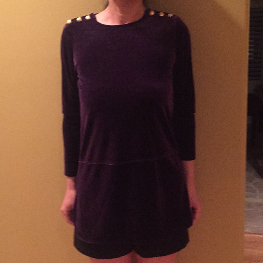 NWT Ralph Lauren velvet top